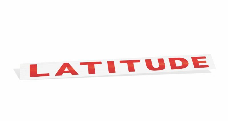 LATITUDE Emblem Overlay Decal - 2014-2021 Cherokee