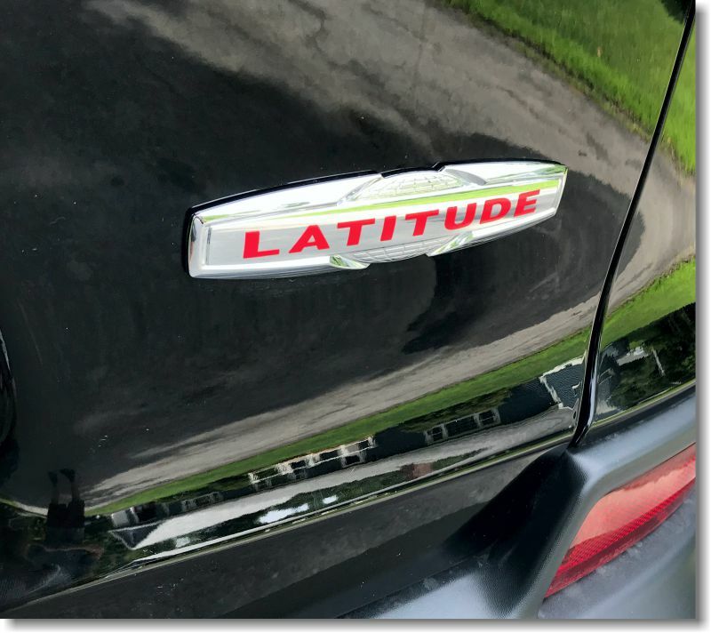 LATITUDE Emblem Overlay Decal - Jeep Renegade