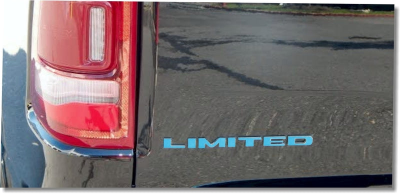 KIT:  LIMITED Emblem Overlay Decal Set - 2019 2020 2021 2022 2023 2024 Ram 1500 Limited