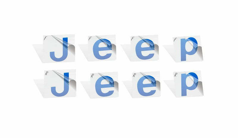 Jeep Emblem Overlay Decals   - 07-17 Jeep Patriot