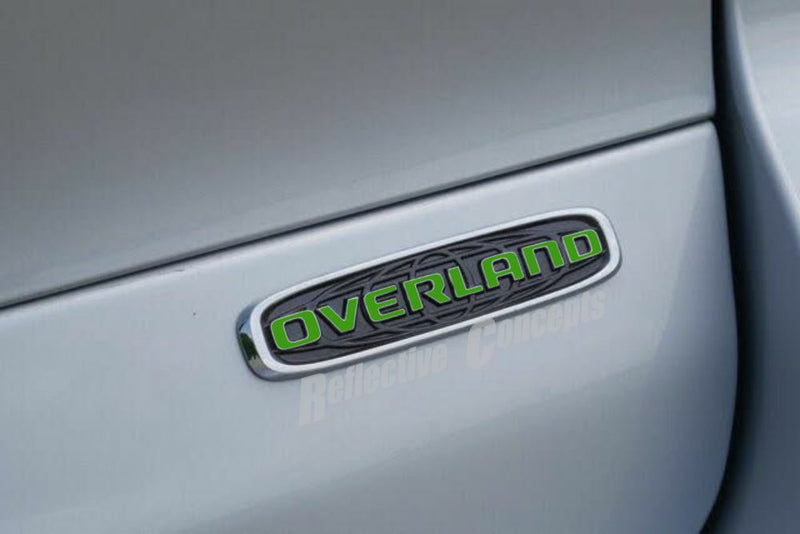 OVERLAND Emblem Overlay Decal - 2021-2024 Grand Cherokee L