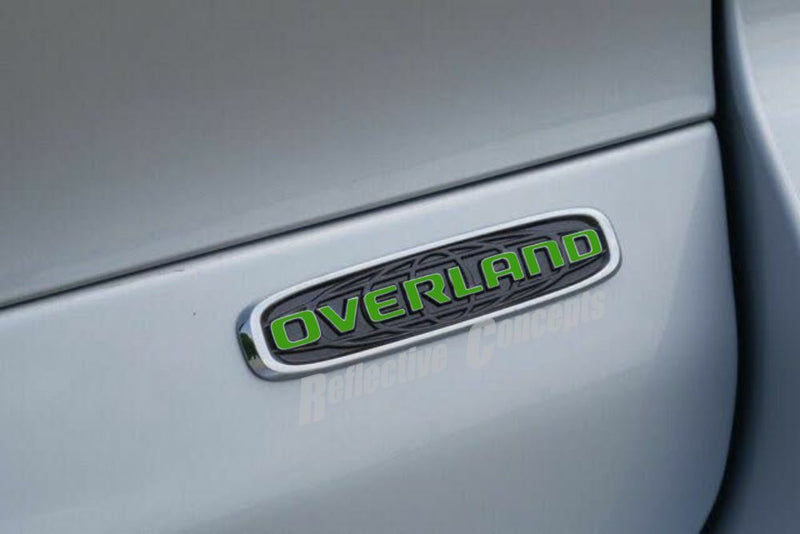 OVERLAND Emblem Overlay Decal - 2022-2024 Grand Cherokee Overland