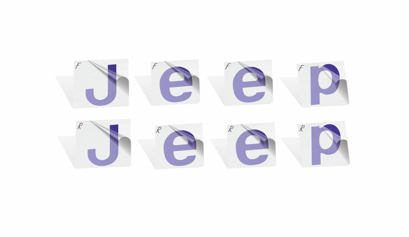 Jeep Emblem Overlay Decals   - Jeep Compass MP 2017-2024