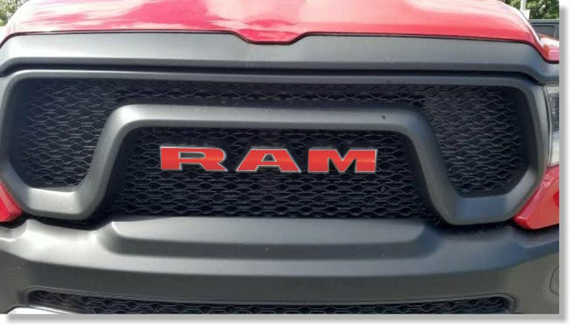 RAM Grille Emblem Overlay Decal   - 2019-2023 Ram 2500 Power Wagon