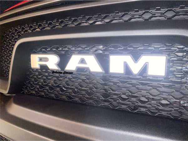 RAM Grille Emblem Overlay Decal   - 2019-2024 Ram 1500 Rebel