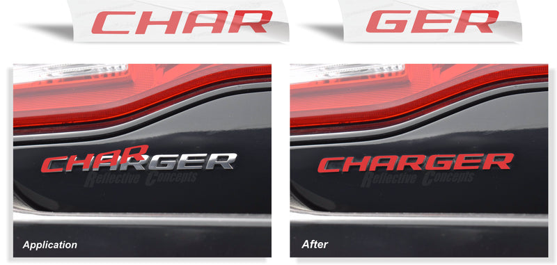 CHARGER Trunk Emblem Overlay Decal - 2006-2014 Charger