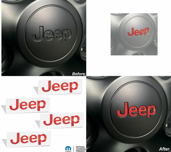 Steel Wheel Cover JEEP Inlay Decals for Jeep Gladiator Sport