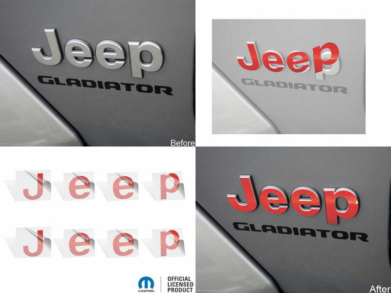 Jeep Fender Emblem Overlay Decals  - 2020-2024 Gladiator