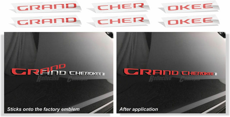 Door Emblem Overlay Decals  - 2022-2024 Grand Cherokee