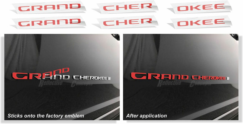 Door Emblem Overlay Decals  - 2021-2024 Grand Cherokee L