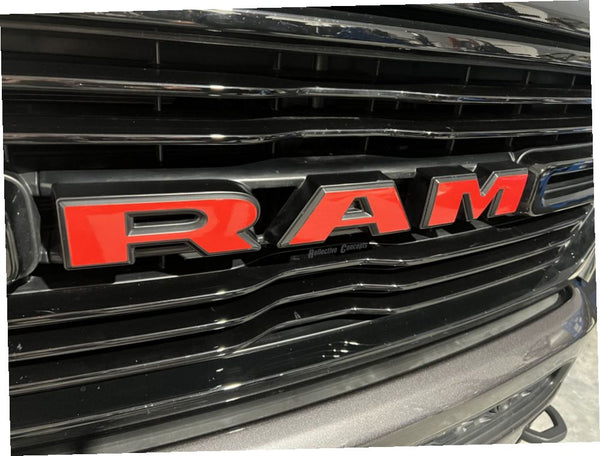 RAM Grille Emblem Overlay Decal   - 2019-2024 Ram 1500
