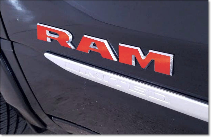KIT:  LARAMIE Emblem Overlay Decal Set - 2019 2020 2021 2022 2023 2024 Ram Laramie 1500