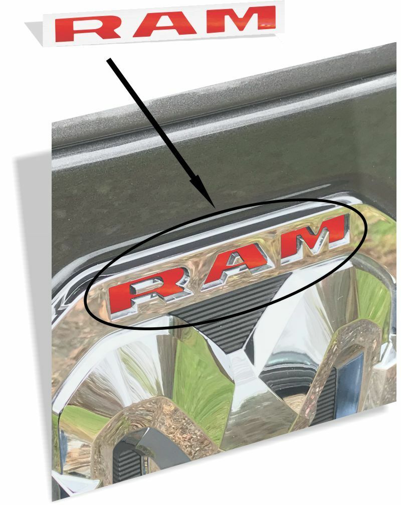 KIT:  LARAMIE Emblem Overlay Decal Set - 2019 2020 2021 2022 2023 2024 Ram Laramie 1500