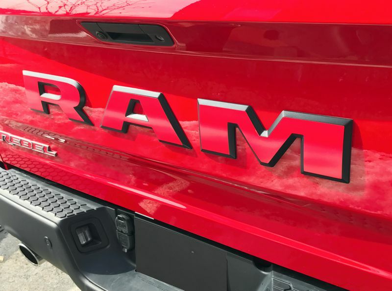 RAM Tailgate Emblem Overlay Decal   - 2015-2018 Ram Rebel