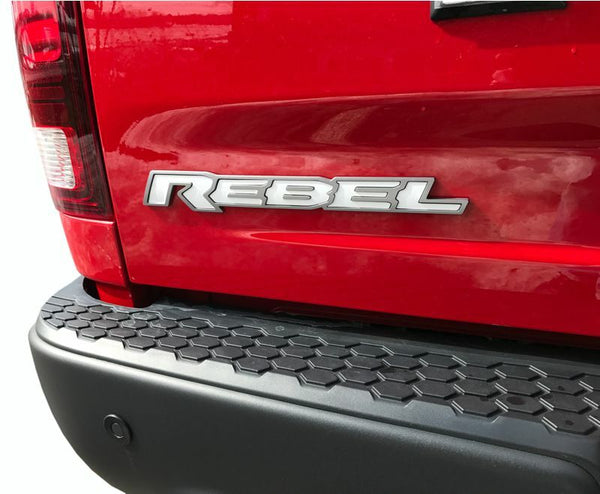 REBEL Tailgate Emblem Inlay Decal   - 2015-2018 Ram Rebel