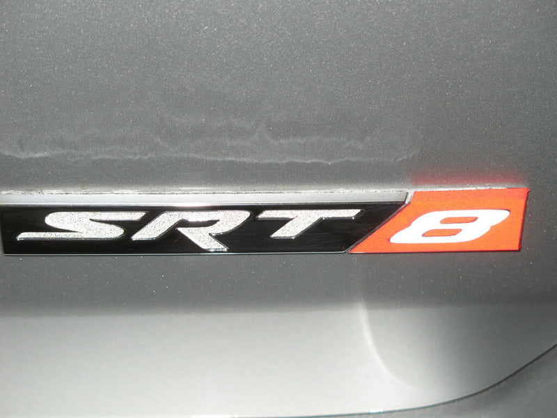 SRT8 Trunk Emblem Overlay Decal  - 2006-2013 Grand Cherokee SRT8