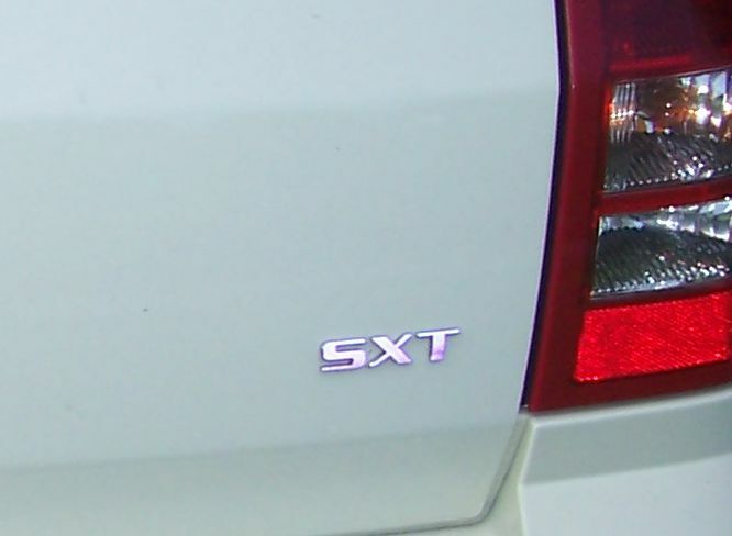 SXT Lift Gate Emblem Overlay Decal  - 2005-2008 Magnum SXT