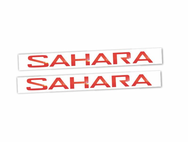SAHARA Fender Emblem Overlay Decals  - 2018-2024 Wrangler JL Sahara