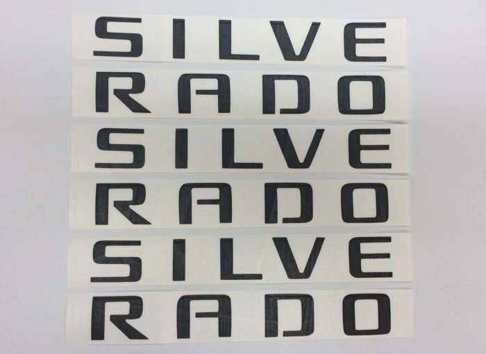 Emblem Overlay Decals (set of 3) - 2014-2018 Silverado