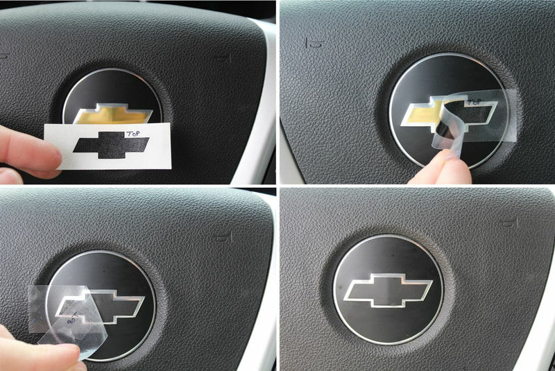 Steering Wheel Bowtie Overlay Decal - 07-14 Suburban