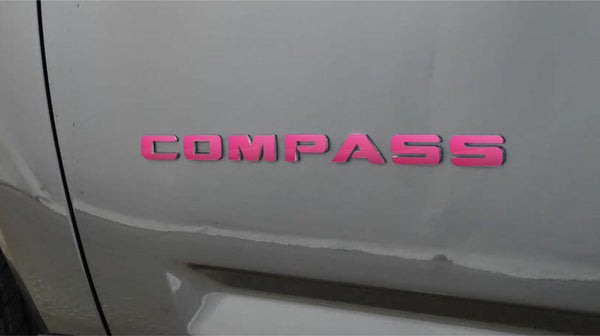 COMPASS Door Emblem Overlay Decals   - 2011-2017 Jeep Compass