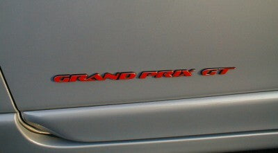 Door and Trunk Badge Overlays set of 3 - 97-03 Grand Prix GT