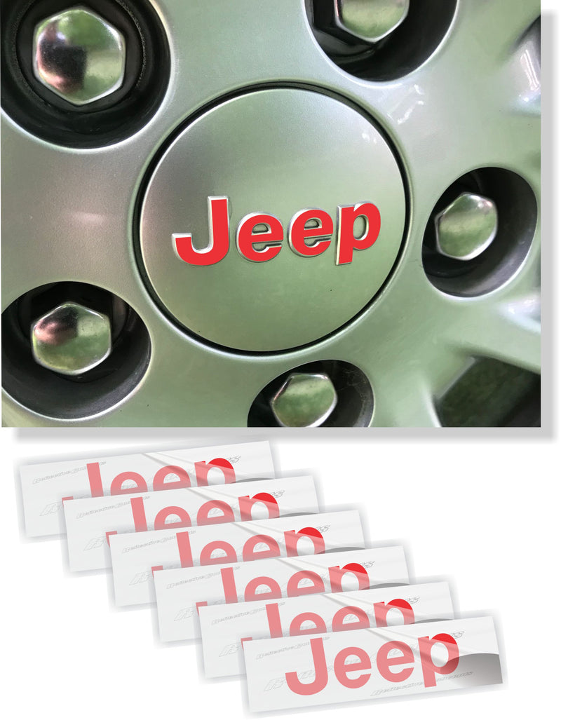 JEEP Center Cap Overlay Decals for Wrangler