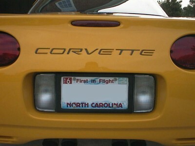 Rear Lettering Inlay Decal - C5 Corvette 97-04