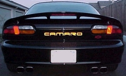 Rear Lettering Inlay Decal - 93-02 Camaro