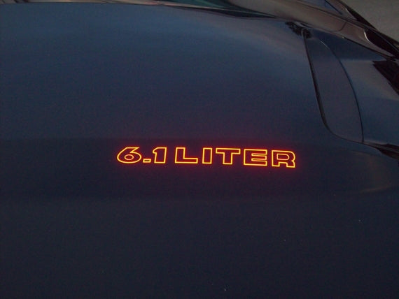 Cowl Hood Decals - Dodge Charger 5.7 6.1 6.4