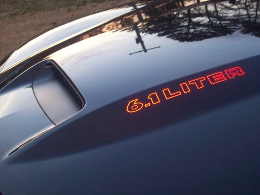 Cowl Hood Decals - Dodge Charger 5.7 6.1 6.4