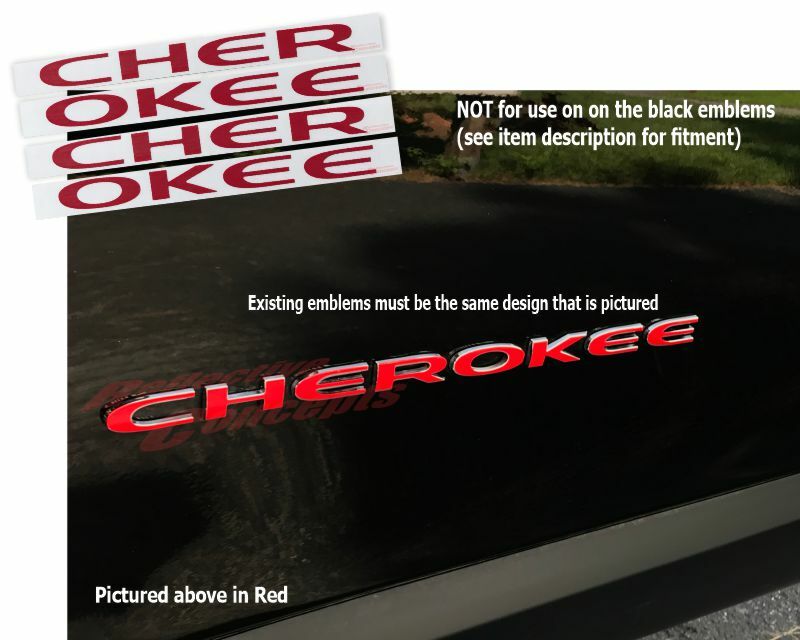 Door Emblem Overlay Decals  - 14-23 Cherokee