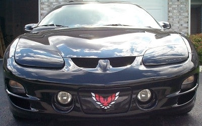 Front License Plate Cover Overlay Decal - 98-02 Firebird