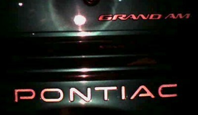 Rear Lettering Inlay Decals - 99-05 Grand Am