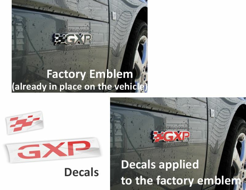 GXP Badge Overlays - 05-08 Grand Prix GXP