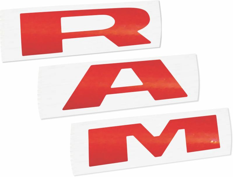 RAM Grille Emblem Overlay Decal   - 2019-2023 Ram 2500 Power Wagon