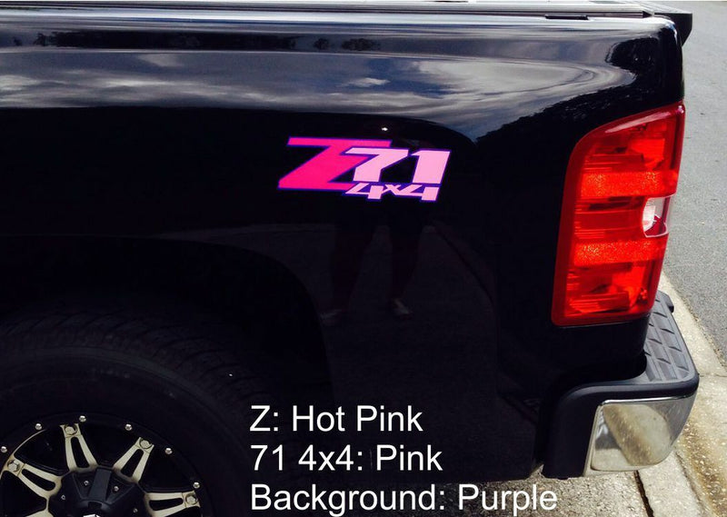Z71 4x4 Bedside Decals (set of 2)