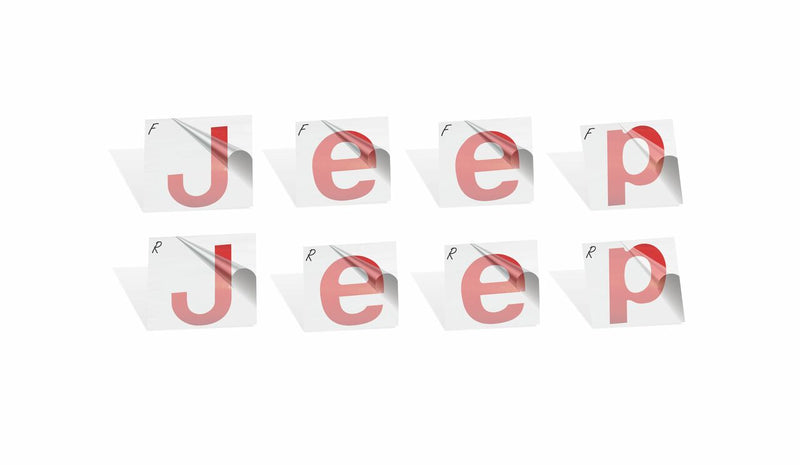 Jeep Emblem Overlay Decals   - 2011-2013 Grand Cherokee