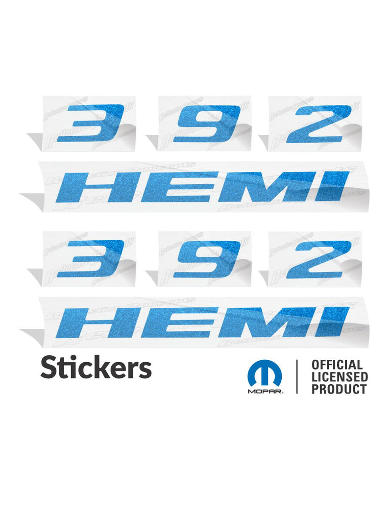 392 Hemi Emblem Overlay Decals - Dodge Charger SRT8,SRT392, Scat Pack