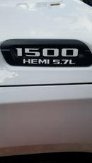 1500 HEMI 5.7L Hood Emblem Overlay Decals